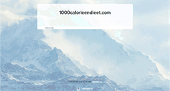 Desktop Screenshot of 1000calorieendieet.com